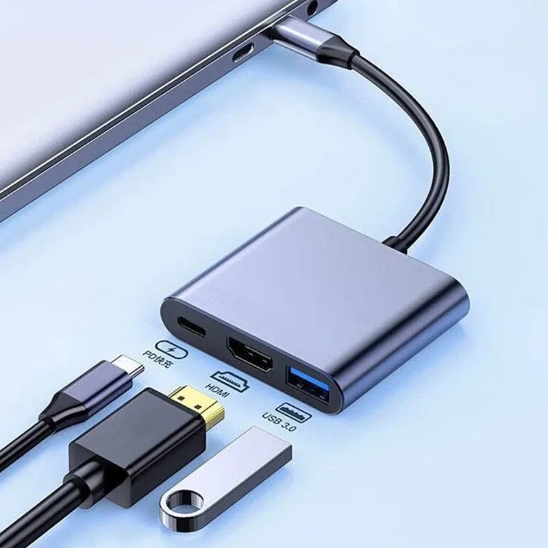 Usb Hub Type C - USB C 허브 3in1 유형 C