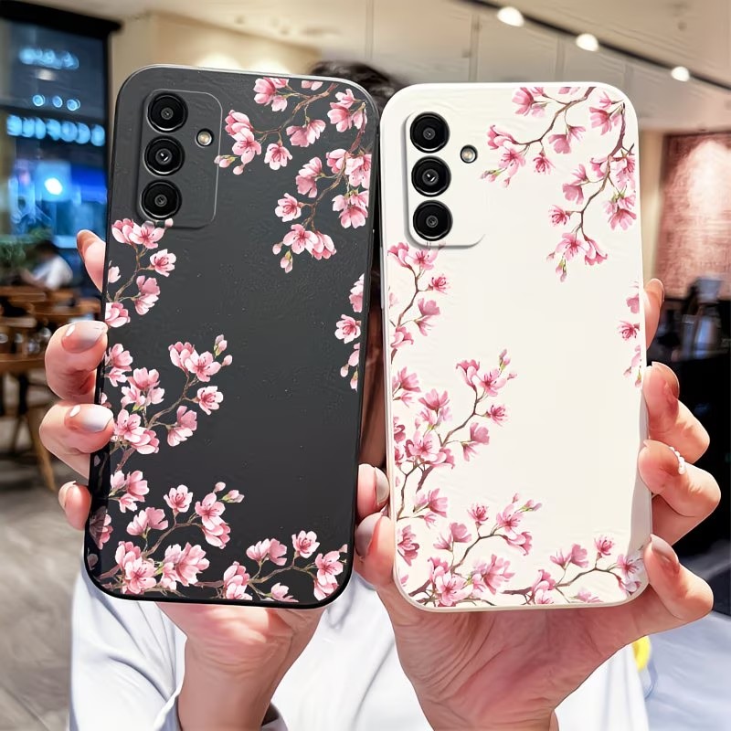 핑크 벚꽃 가지 프린트 폰 케이스 삼성 갤럭시 A73  - Samsung Galaxy A55 리뷰 및 가격