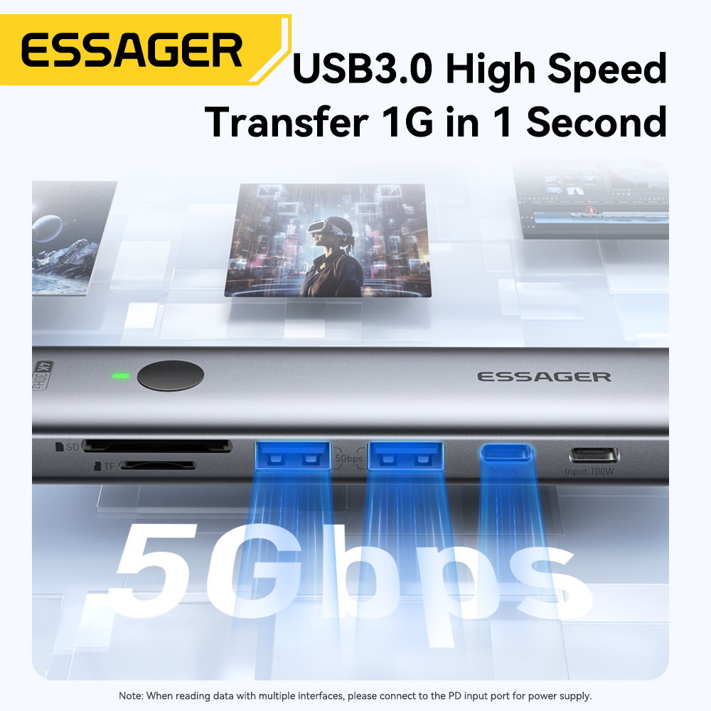 Essager USB C 허브, 맥북, 노트북, 아이패 - Usb Hub Type C 리뷰 및 가격