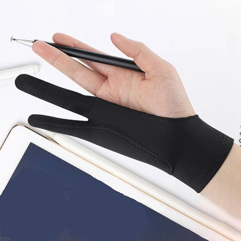 드로우 아트 싱글/3중 레이어 2손가락 안티-미스트터치 - Drawing Glove Artist 리뷰 및 가격