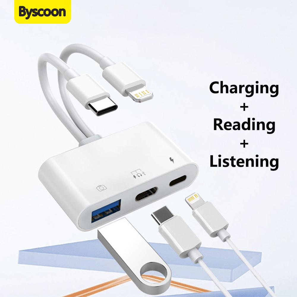2 in 1 라이트닝 타입 C to USB OTG 카메 - Wired Earphone Lightning 리뷰 및 가격